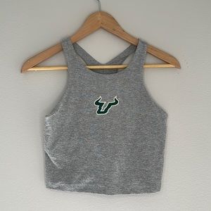 Beyond Yoga USF Bulls Gray cropped Tank Top